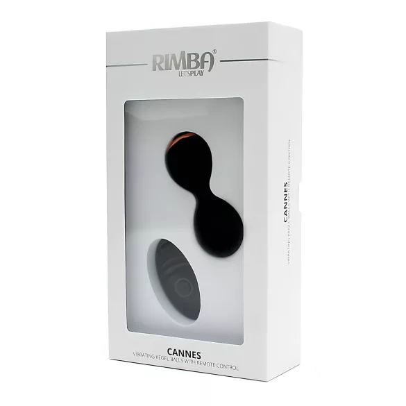 Rimba Cannes - trådløst vibratoræg - genopladelig - sort