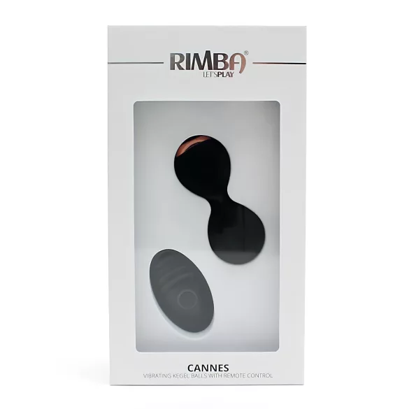 Rimba Cannes - trådløst vibratoræg - genopladelig - sort
