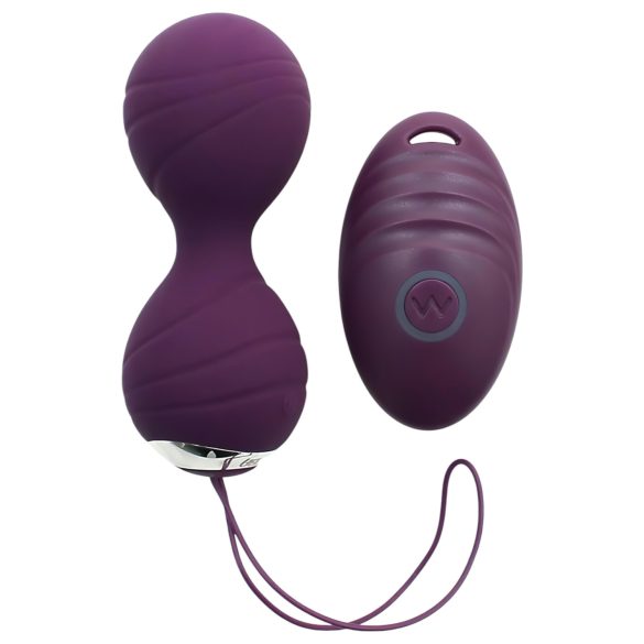 Rimba Cannes - Genopladeligt, trådløst vibratoræg (lilla)