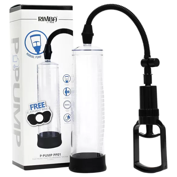 Rimba P-PP01 - penis pumpe med to fingre - gennemsigtig