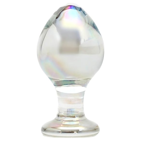 Rimba Zelda - konisk, transparent glas anal plug