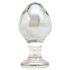 Rimba Zelda - konisk, transparent glas anal plug