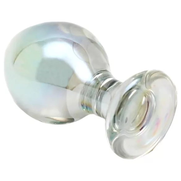 Rimba Zelda - konisk, anal glas-plug (gennemsigtig)