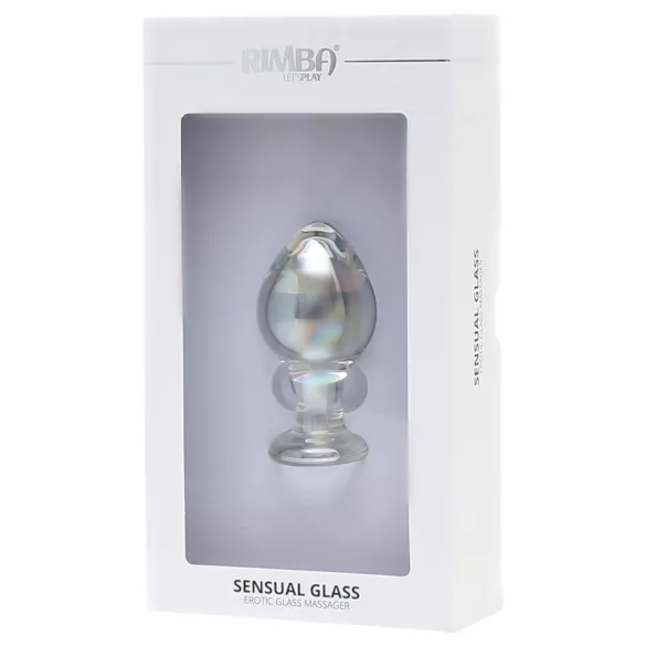 Rimba Zelda - konisk, anal glas-plug (gennemsigtig)