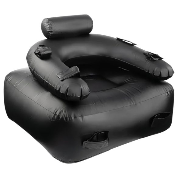 Oppustelig BDSM-sofa (sort)
