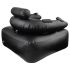 Oppustelig BDSM-sofa (sort)