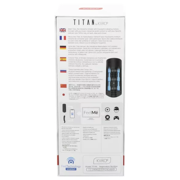 Kiiroo Titan - interaktiv masturbator - sort