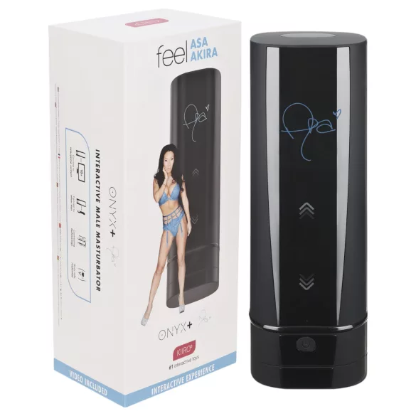Kiiroo Onyx+ Asa Akira Experience - interaktiv masturbator - sort