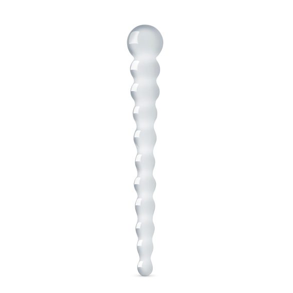 Gildo Glass No. 20 - Lystig perleglas dildo (gennemsigtig)
