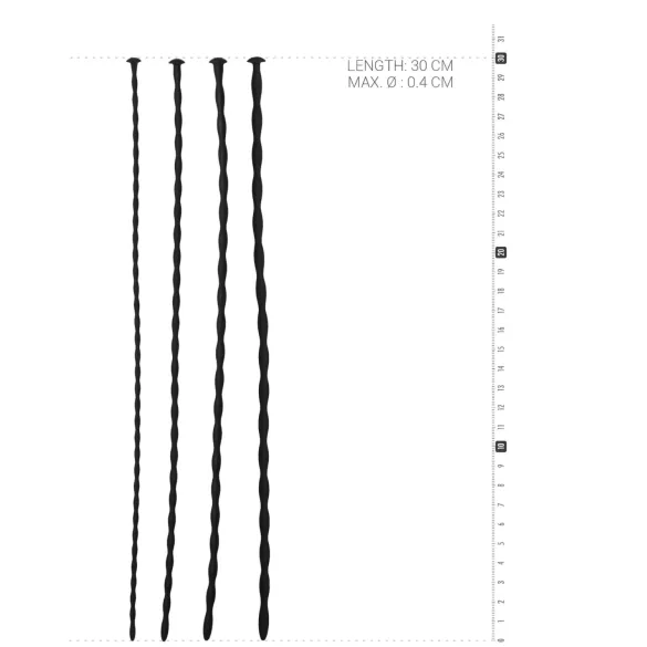 SINNER Gear - dilatorsæt - silikone - sort