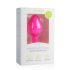 Easytoys Diamond - hvid sten anal plug (medium) - pink