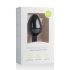 Easytoys Diamond - Anal Plug med hvide sten (medium) - sort