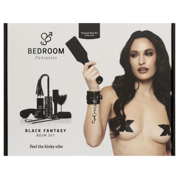 Secret Pleasure Chest - BDSM sæt til øvede - 14 dele - sort