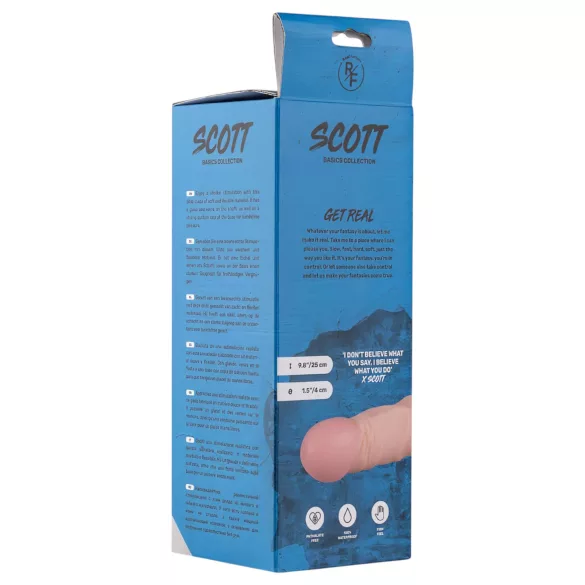 Real Fantasy Scott - realistisk dildo - 25cm - natur