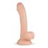 Real Fantasy Vince - dildo med testikler og forhud - 19,5 cm (natur)