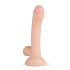 Real Fantasy Vince - dildo med testikler og forhud - 19,5 cm (natur)