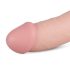 Real Fantasy Cliff - naturtro dildo med kugler - 22cm (natur)