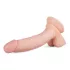 Real Fantasy Derek - realistisk dildo med pung - 22cm - naturfarve