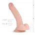 Real Fantasy Derek - realistisk dildo med pung - 22cm - naturfarve