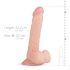 Real Fantasy Felix - testtro dildo med kugler - 22cm (naturlig)