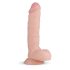 Real Fantasy Glynn - naturtro dildo med testikler - 25cm (natur)