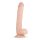 Real Fantasy Elvin - naturtro dildo med kugler - 28 cm (hudfarvet)