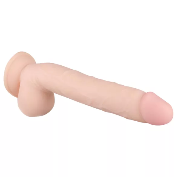 Real Fantasy Elvin - realistisk vibrator med genopladeligt batteri - 28cm natur