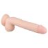 Real Fantasy Elvin - genopladelig, naturtro vibrator - 28 cm (natur)