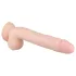 Real Fantasy Elvin - realistisk vibrator med genopladeligt batteri - 28cm natur