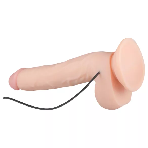 Real Fantasy Elvin - realistisk vibrator med genopladeligt batteri - 28cm natur