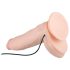 Real Fantasy Dwane - genopladelig, naturtro vibrator - 31 cm (naturlig)