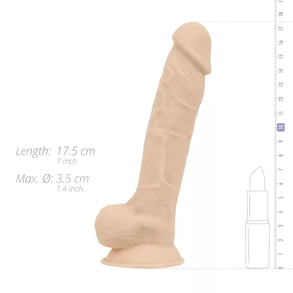 Real Fantasy Percy - realistisk dildo - 18cm - natur