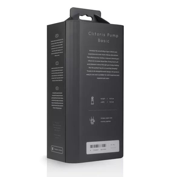 Saiz Basic - klitorispumpe - transparent/sort