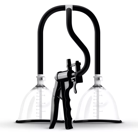 Saiz Premium - brystpumpe dobbelt - lille - gennemsigtig/sort