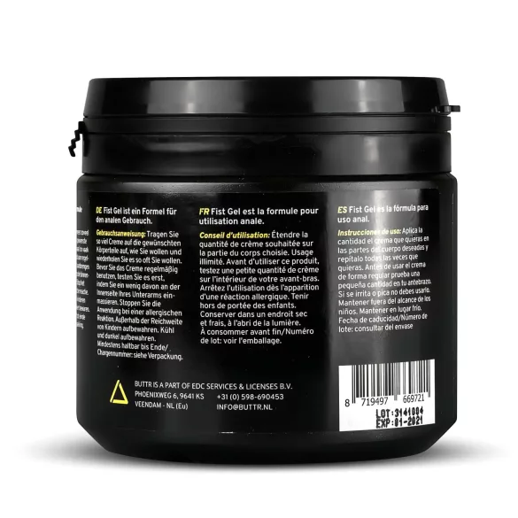 BUTTR - fisting gel - vandbaseret glidecreme - 500ml