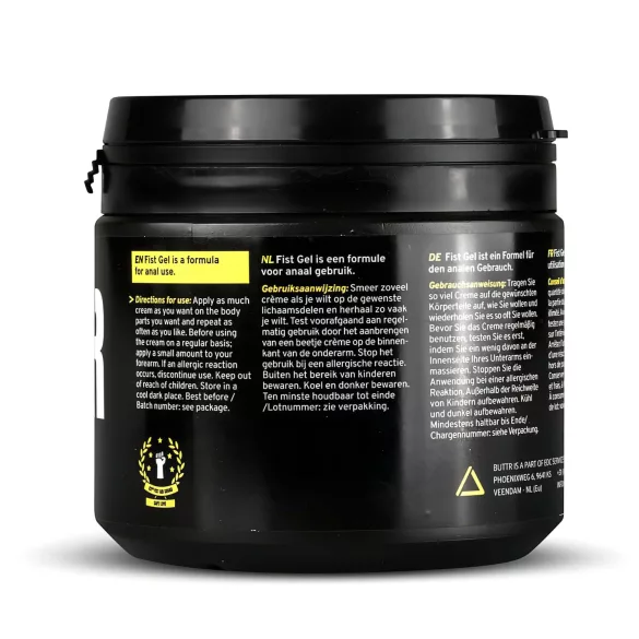BUTTR - fisting gel - vandbaseret glidecreme - 500ml