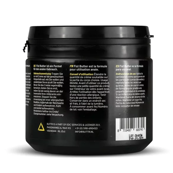 BUTTR - fisting smør - glidecreme - 500ml