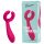 Easytoys Par - genopladelig, vandtæt parvibrator (pink)