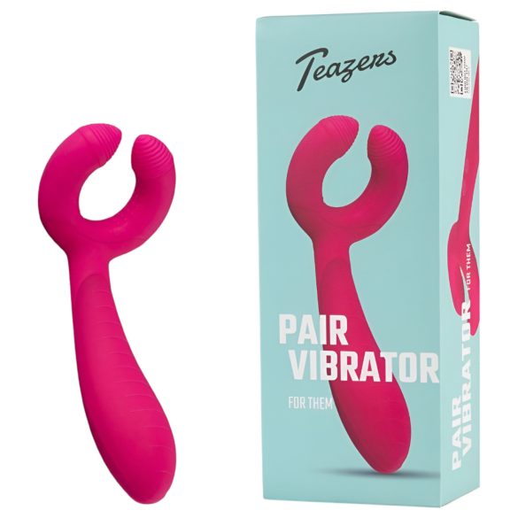 Easytoys Par - genopladelig, vandtæt parvibrator (pink)