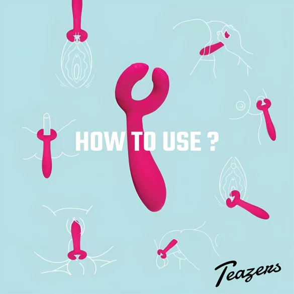 Easytoys Couple - parvibrator - genopladelig vandtæt - pink