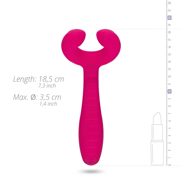 Easytoys Couple - parvibrator - genopladelig vandtæt - pink