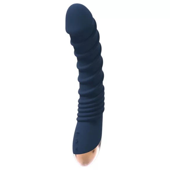 Goddess Aeolus - G-punkts vibrator med varme - silikone blå