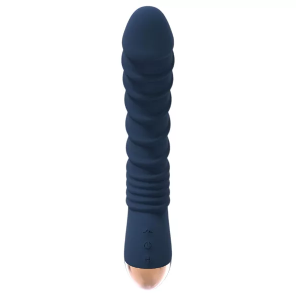 Goddess Aeolus - G-punkts vibrator med varme - silikone blå