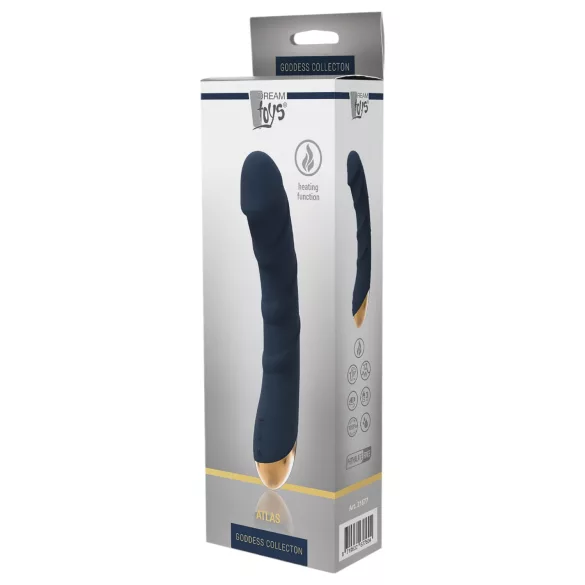 Goddess Atlas - G-punkt vibrator - genopladelig vandtæt med varme - blå