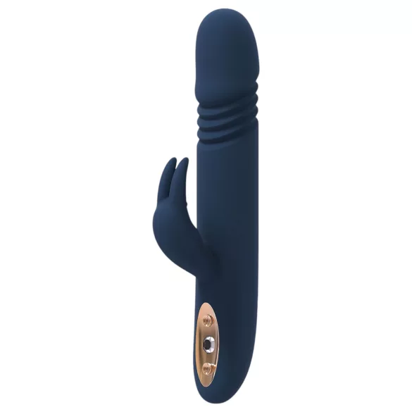 Goddess Zephyros - rabbit vibrator med stødfunktion - vandtæt - blå