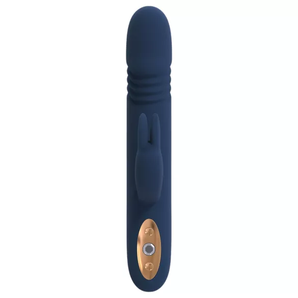 Goddess Zephyros - rabbit vibrator med stødfunktion - vandtæt - blå