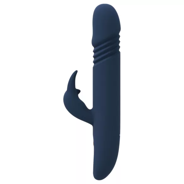 Goddess Zephyros - rabbit vibrator med stødfunktion - vandtæt - blå