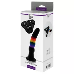 Colorful Love - strap-on dildo - farverig - silikone