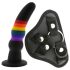Colorful Love - farverig strap-on dildo