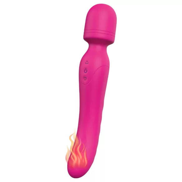 Vibes of Love - wand vibrator - genopladelig, varmende, massage - pink